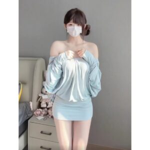 Silk Off-Shoulder Dress for Summer