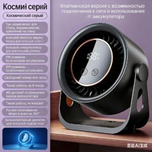 Kitchen Silent Charging Fan Офис Общежитие Туалет Кухня может быть настенной Складной Ветер Silence