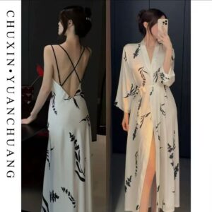 Французская ретро-длинная юбка и аксессуары